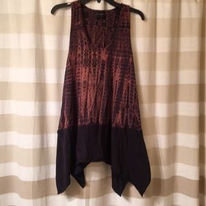 Hippie/Gypsie/boho hand dyed dress with POCKETS